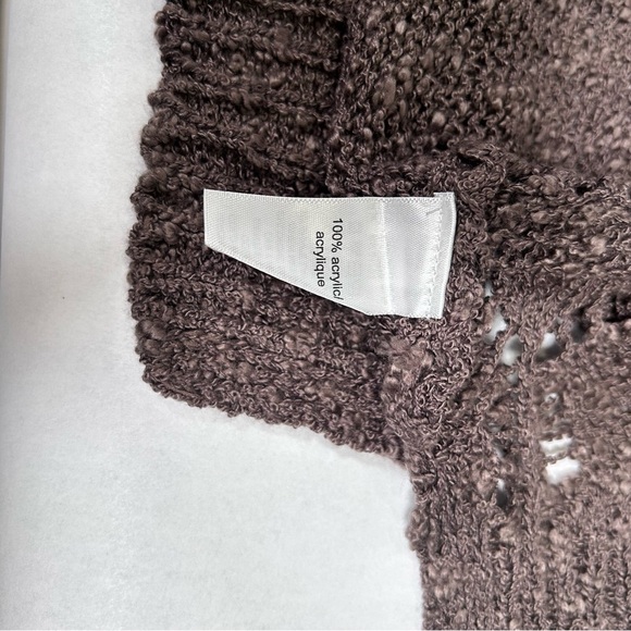 Maurice’s Brown Open Stitch Cardigan Women’s size L - Picture 6 of 11